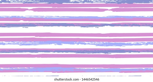 Seamless Background of Stripes. Vector Watercolor.  Fashionable Hand Lines. Grunge Texture.  Suitable for Textile Printing, Packaging.