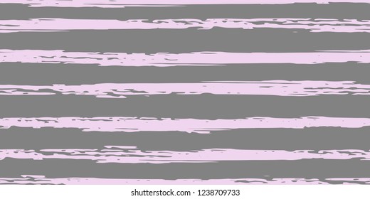 Seamless Background of Stripes. Watercolor Striped Fashion Print Design.  Fashionable Hand Lines. Grunge Texture.  Suitable for Textile Printing, Packaging.