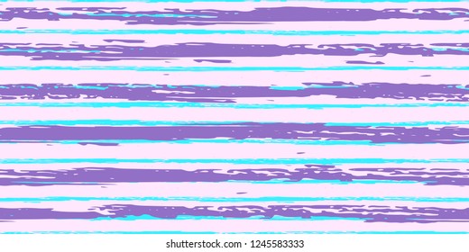 Seamless Background of Stripes. Watercolor Striped Fashion Print Design. Hand Drawn Lines in Watercolor Style. Grunge Stripes with Painted Brush Strokes.  Suitable for Textile Printing, Packaging.