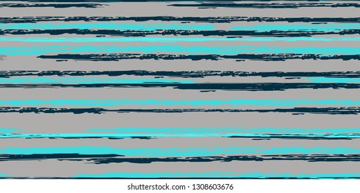 Seamless Background of Stripes. Watercolor Striped Fashion Print Design.  Fashionable Hand Lines. Grunge Texture.  Suitable for Textile Printing, Packaging.