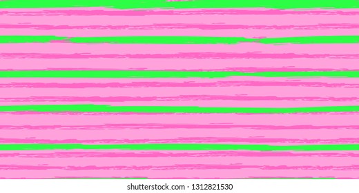 Seamless Background of Stripes. Watercolor Striped Fashion Print Design. Hand Drawn Lines in Watercolor Style. Grunge Texture.  Suitable for Textile Printing, Packaging.