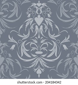 Seamless background in the style of baroque, EPS8 - vector graphics.