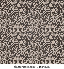 Seamless background in the style of Damascus 