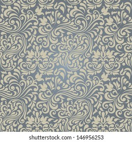 Seamless background in the style of Damascus 