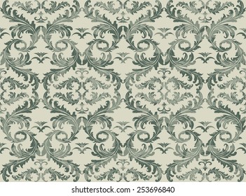 Seamless background in the style of Damascus