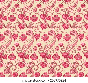 Seamless background in the style of Damascus