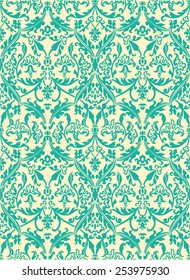 Seamless background in the style of Damascus