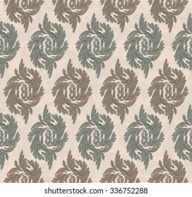 Seamless background in the style of Damascus