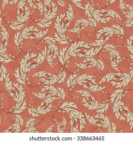 Seamless background in the style of Damascus