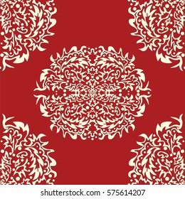 Seamless background in the style of Damascus