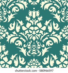 Seamless background in the style of Damascus