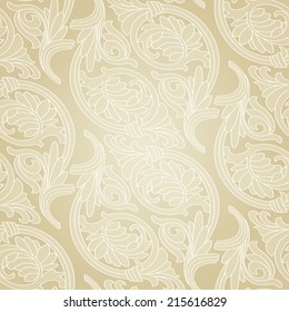 Seamless background in the style of Damascus. Vector illustration