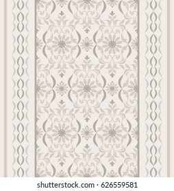 Seamless background in the style of Damascus. Vintage ornament. Use for wallpaper, printing on the packaging paper, textiles, tile.