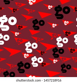 Seamless background in the style of motion graphics