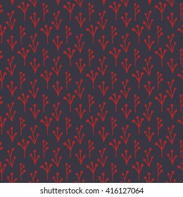 Seamless background with stylized trees. Forest bright pattern