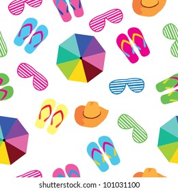 seamless background summer accessories