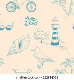 seamless background. Summer holidays