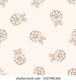 Seamless background swallow tail butterfly gender neutral pattern. Whimsical minimal earthy 2 tone color. kids nursery wallpaper or boho cartoon insect fashion all over print.