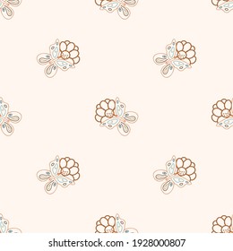 Seamless background swallow tail butterfly gender neutral pattern. Whimsical minimal earthy 2 tone color. kids nursery wallpaper or boho cartoon insect fashion all over print.