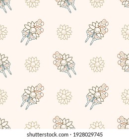 Seamless background swallow tail butterfly gender neutral pattern. Whimsical minimal earthy 2 tone color. kids nursery wallpaper or boho cartoon insect fashion all over print.
