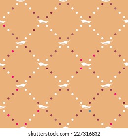 seamless background with symbols of Mexico