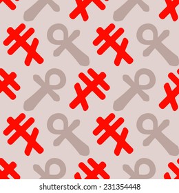 seamless background with symbols of religion
