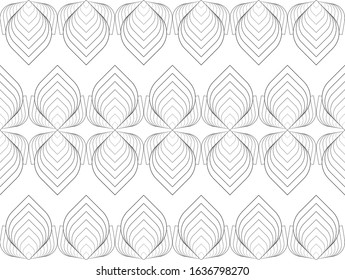 Seamless background, symmetrical pattern with a simple and regular style