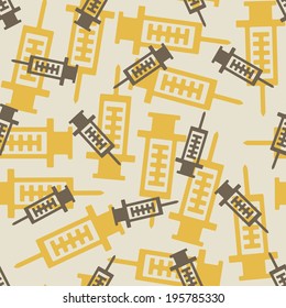 seamless background: syringe