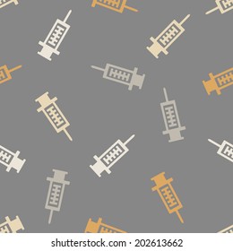 seamless background: syringe