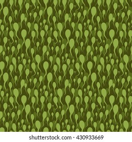 Seamless background with tadpoles. 