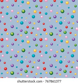 Plantilla de fondo perfecta con ilustración de bolas de colores