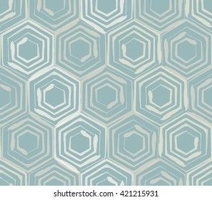 Seamless background template made from hexagons