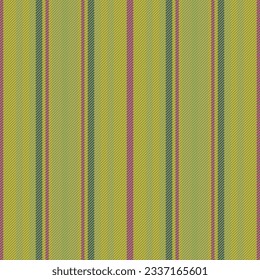 Seamless background texture of fabric lines vertical with a vector textile stripe pattern in lime and yellow colors.
