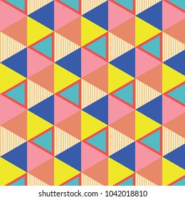 Seamless background texture with vector Geometric Pettern