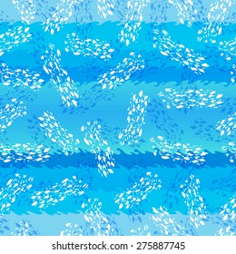 Seamless background of texture of water. Vector illustration.