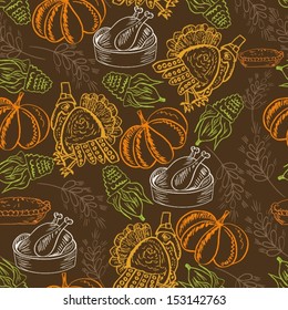 seamless background - Thanksgiving 