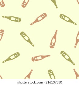 seamless background: thermometer