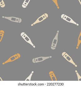 seamless background: thermometer