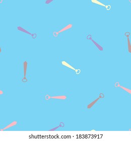 seamless background: tie. Style Illustration Design Pattern