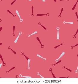 seamless background: tie. Style Illustration Design Pattern