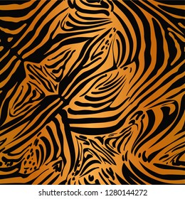 Seamless background - tiger stripes