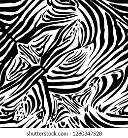 Seamless background - tiger stripes