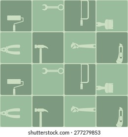 Seamless background with  tools related for your design
