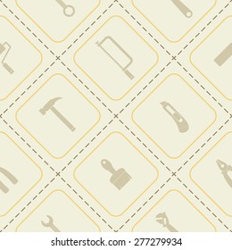 Seamless background with  tools related for your design