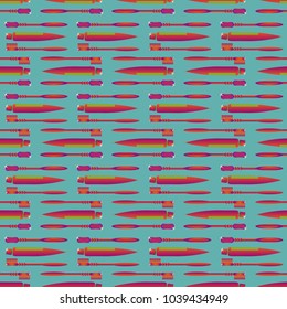 Seamless background with a toothbrush and toothpaste.