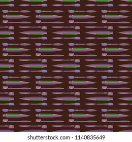 Seamless background with a toothbrush and toothpaste.