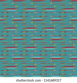 Seamless background with a toothbrush and toothpaste.