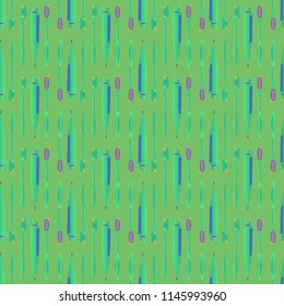 Seamless background with a toothbrush and toothpaste.