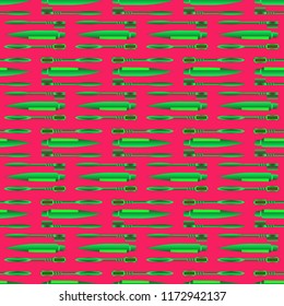 Seamless background with a toothbrush and toothpaste.