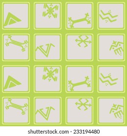 Seamless background with Touareg tattoo symbols